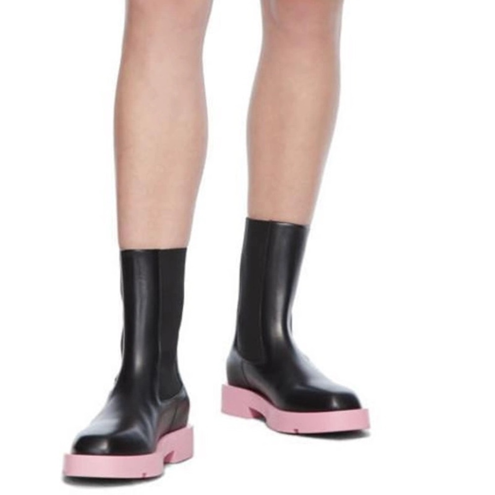 Givenchy Black Boots Pink Sole